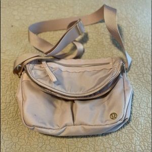 Pale pink Lululemon Athletica purse